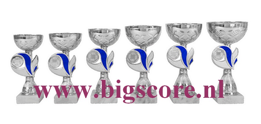 AK5386 Beker Blauw-Zilver